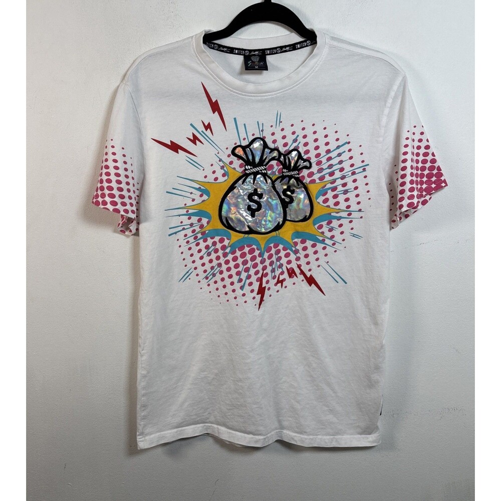 Switch Remarkable Limited Edition Money Bag Graphic Tee Y2K Size M